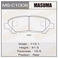Колодки дисковые Masuma TOYOTA/HIGHLANDER/ASU40, GSU45 rear (1/12) MASUMA MSC1006