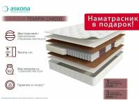 Ортопедический матрас, Анатомический матрас ASKONA Terapia New Cardio / Терапия Нью Кардио, С зональным пружинным блоком