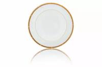 Тарелка суповая Noritake Рочель Золотой кант 21,5 см, фарфор костяной