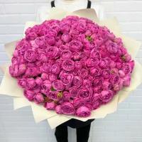 Розы пион кустовые мисти баблз 101 шт в букете flowerstorg n3 Flawery