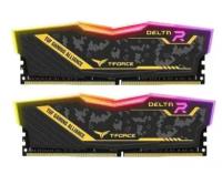 Оперативная память TEAM GROUP DDR4 16Gb (2x8Gb) 3600MHz pc-28800 DELTA R TUF YELLOW CL16 (TF9D416G3200HC16FDC01)