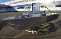 Моторная лодка Wyatboat-430 DCM NEW/ Алюминиевый катер / Лодки Wyatboat