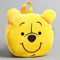 Рюкзак детский плюшевый, 18.5 см x 5 см x 22 см "Мишутка", Медвежонок Винни и его друзья