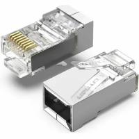 Инструмент Vention Коннектор RJ45 (8p8c), FTP, cat. 6, под витую пару, экранированный (10шт.)