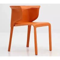 Стул в стиле ANASTASIA Chair By Visionnaire design Maurizio Manzoni (апельсиновый цвет, микроволокно)