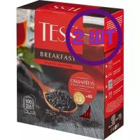 Чай черный в пакетиках для чашки Tess Breakfast (Тесс Брекфаст) 100*1.8 г (комплект 2 шт.) 6014468