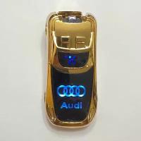 Зажигалка автомобиль с логотипами марок машин, Стиль Audi gold