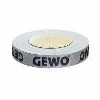 Торцевая лента для настольного тенниса Gewo 1m/12mm, Silver/Black