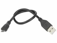 Кабель Gembird Кабель USB2.0 соединительный USB A-microB Gembird Cablexpert CCP-mUSB2-AMBM-0.3M, черный (0.3м)