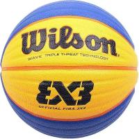 Баскетбольный Мяч Wilson Fiba 3X3 Official (PU (полиуретан), Wilson, 6, Сине-желтый) 6