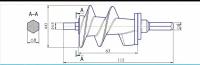 Шнек для мясорубки VITEK:VT-3622,VT-3625,VT-3626