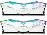 Модуль памяти 32GB (2x16GB) TEAMGROUP T-Force Delta RGB DDR5 7000MHz CL34 (34-42-42-84) 1.4V / FF4D532G7000HC34ADC01 / White