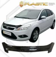 Дефлектор капота для Ford Focus II седан 2008-2011 Classic черный