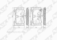 SAT STD10601TG1C Колодки тормозные дисковые перед