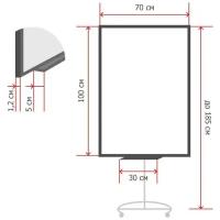 Флипчарт 100 см на роликах