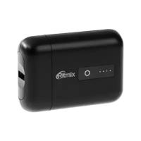 Внешний аккумулятор Ritmix RPB-10010, 10000 мАч, 2xUSB, 2 А, чёрный