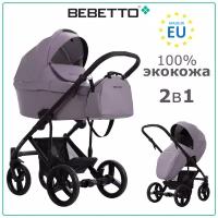 Детская коляска 2 в 1 Bebetto Magnum LIGHT PRO (100% экокожа) 06_CZA