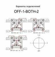 Выключатель массы "OFF-1-BOTH-2" (2 АКБ) 300А AES121130C