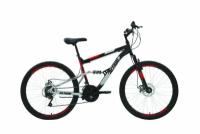 Велосипед Altair MTB FS 26 2.0 DISC красный, черный 26 " 18.0 " 2021 года RBKT1F16E018