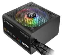 Блок питания Thermaltake ATX 650W Smart BX1 RGB 80+ bronze (24+4+4pin) APFC 120mm fan color LED 6xSATA RTL