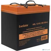 EXEGATE батареи Exegate EX285652RUS Аккумуляторная батарея ExeGate HRL 12-55 (12V 55Ah, под болт М6)