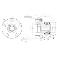 Ступица передняя в сборе L=R FORD Mondeo IV 2007- GANZ GIK05032 GANZ GIK05032