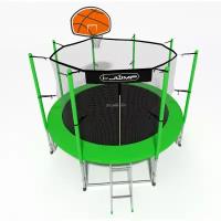 i-jump Батут I-JUMP Basket с внутренней сеткой 8ft (green)