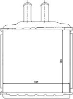 Радиатор отопителя салона CHEVROLET DAEWOO LACETTI 04-NUBIRA 03-SUZUKI FORENZA 03- Sat STCVW13950