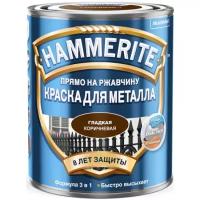 Краска гладкая Hammerite Хаммерайт глянц.кор. (0,75л) Т