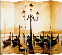 Ширма RB 1201-5 Набережная Венеции 5 панелей Рисунок (Набережная Венеции)