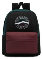 Рюкзак Vans Old Skool H2O Backpack, Black/Botanical Garden (черный, зеленый, бордовый)