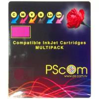 Комплект картриджей Ps-Com совместимый c Epson T06354A (Bk, C, M, Y)