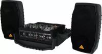 Behringer PPA200 - 5-канальная система звукоусиления, 2х75Вт, 4"+1", процессор эффектов KLARK TEKNIK и FBQ, микрофон XM1800S, кабели, колонки устанавливаются на мик. стойку 17 мм