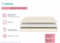 Матрас детский ASKONA Mom's Love Baby, Беспружинный, 70x160 см