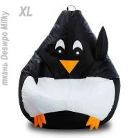 Кресло-мешок Пингвин, 100х70см, Размер XL, форма Груша, детские любимые герои мультфильмов