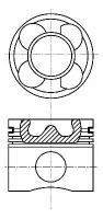 Поршень двигателя, 8742400800 NURAL 87-424008-00