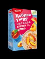 Упаковка 6 штук Каша Увелка НК Овсяная персик 200г (5 х 40г)(30 пакетиков)