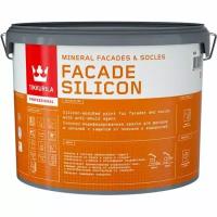 Краска для фасадов и цоколей Tikkurila Facade Silicon (Фасад Силикон) 9л белый (база А)