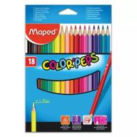 Карандаши цветные трехгранные Maped Color'Peps 18 цветов 183218 (2)