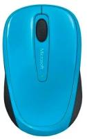 Мышь Microsoft Wireless Mobile Mouse 3500 Cyan Blue голубой оптическая (1000dpi) беспроводная USB для ноутбука (2but)