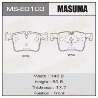 Колодки тормозные дисковые, MSE0103 MASUMA MS-E0103