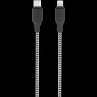 Gerffins Кабель Gerffins USB-C - Lightning, 1м, черно-белый