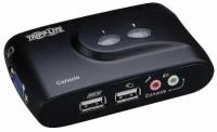 Устройство Tripp Lite 2-Port Compact USB KVM Switch with Audio and Cable