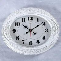 Часы настенные, серия: Классика, "Самвана", плавный ход, 63.5 x 53.5 см, белые