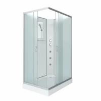 Душевая кабина Niagara Classic 100x80 NG-43085-14QBKG стекло матовое, профиль серебро