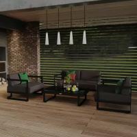 Лаунж зона Ideal Patio SILENA Антрацит - Каркас Карбон