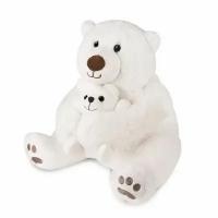 Мягкая игрушка "Медведь белый с медвежонком", 30 см