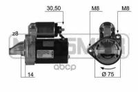 Стартер 12V 0,8Kw Era арт. 220348