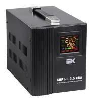 Стабилизатор напряжения IEK Home 0.5кВА однофазный черный IVS20-1-00500