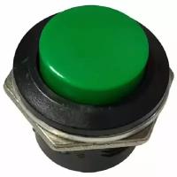 Выключатель (кнопка) 314(9) PB-02 (зеленый) D=16мм, 3A 250V без фиксации для электроинструмента